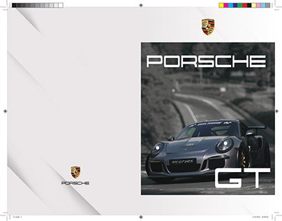 Díptico Porsche GT para impresion