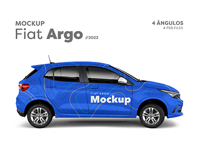 Mockup Fiat Argo - 4 Ângulos