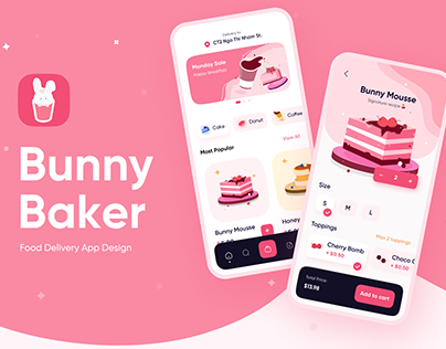 Bunny Baker - Food Delivery UI App Concept