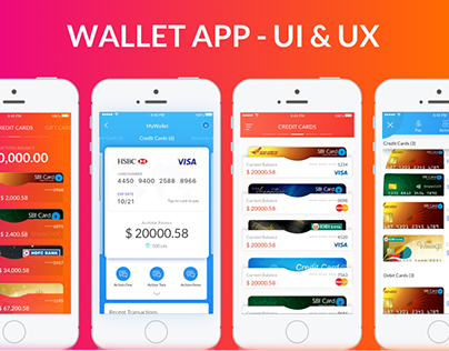 Mobile Wallet -UX UI Inspiration Interface interaction