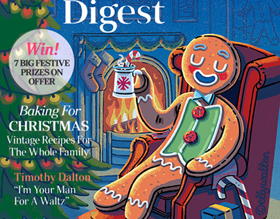 Reader's Digest: Xmas 22 Cover Illustration