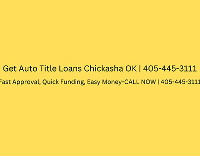 Get Auto Title Loans Chickasha OK