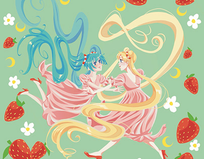 Sailor Moon and Miku