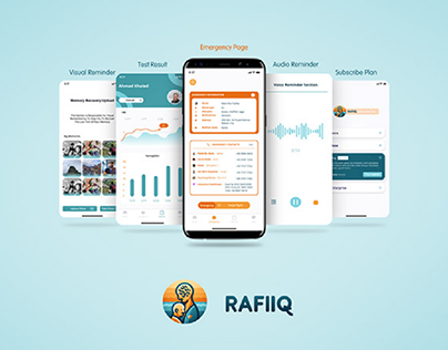 UI UX Design for the RAFIIQ Alzheimer's Patients App