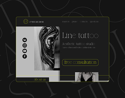 UI UX Tattoo studio