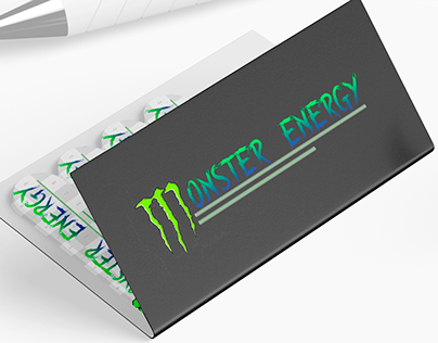 Дизайн стикеров для компании "Monster Energy"