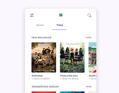 Necrols - Series app home page design