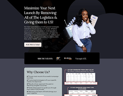 Premium & Elegant Looking Landing Page Design