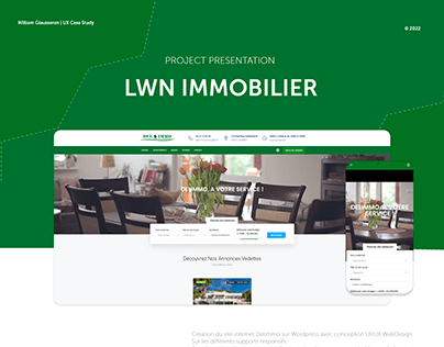 🌟WebDesign UI / UX | Wordpress - LWN Immobilier