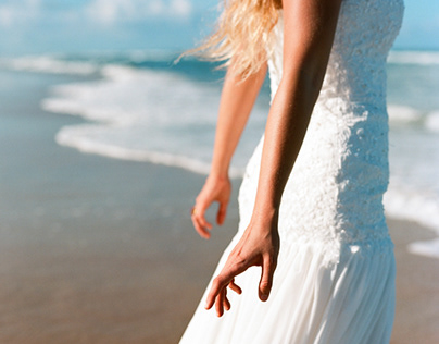 Bride at a Florida Beach