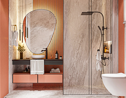 Project thumbnail - Master Bathroom Interior Design