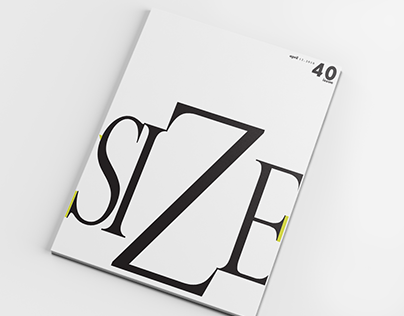 Cover and Page Layout for Size Magazine