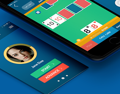 Poker Hood - Social Poker IOS UI/UX