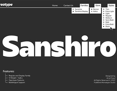 Sanshiro Font