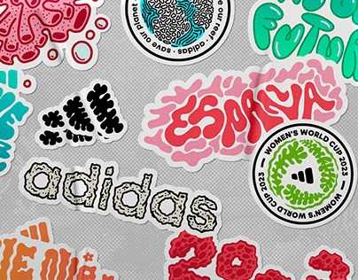 adidas stickers collection