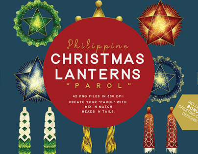Philippine Christmas Lanterns "Parol": Illustrations
