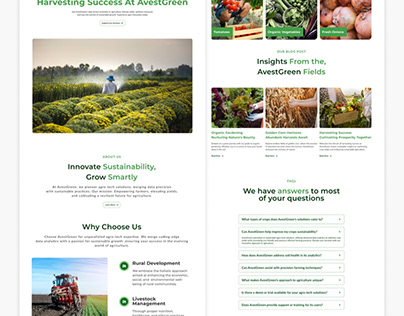 Agro Company Landing Page