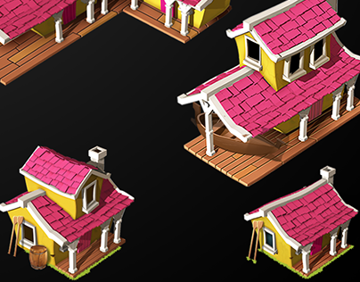 buildings for mobile game