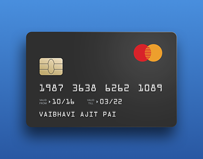 A simple bank debit/credit card