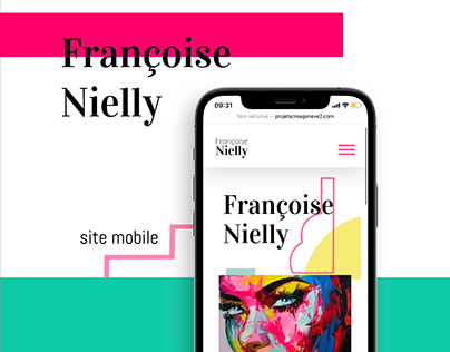 Site mobile - Françoise Nielly