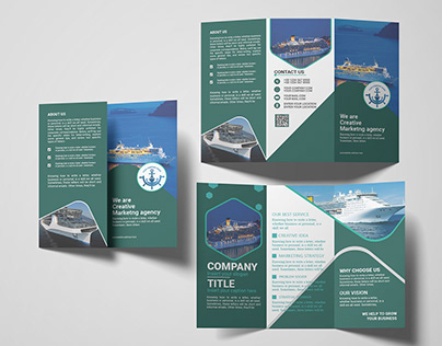 my shipping brochure design, client by own design .