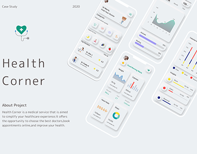 Health App Case Study:UI KIts:App Concept