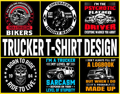 Trucker T-Shirt Design