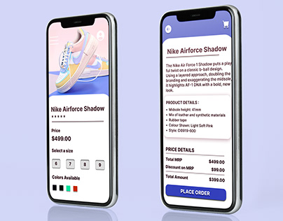 Nike Shoes App UI Design