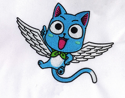 ELATED FLYING FAIRY TAIL HAPPY EMBROIDERY DESIGN