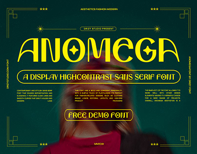 Anomega Display Modern Aesthetic Font | Free Font
