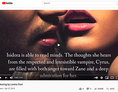Video Book Trailers for Lorenz Font