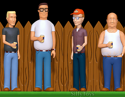 King of the Hill Diorama 3D print model