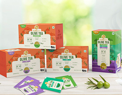 Packaging Design for Olive Tea