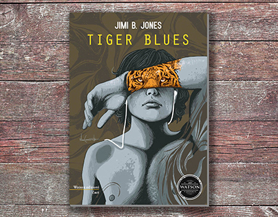 BOOK COVER illustrations & layout TIGER BLUES