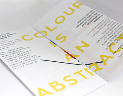 Colour Is An Abstraction - Brochure