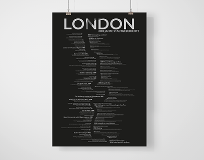 A typographic timeline