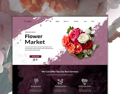 FlowerMarket | Landing Page Project