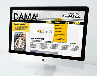 SZUŽ DAMA - website concept
