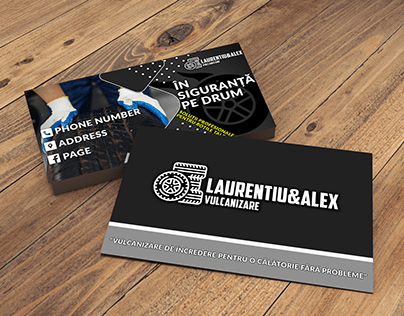 Company Business Card "Laurentiu&Alex"