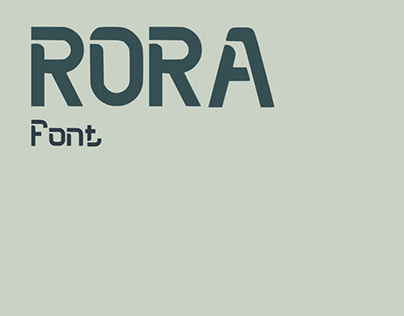 rora - free modern display font