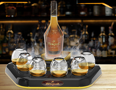 Bisquit Cognac Serving Tray