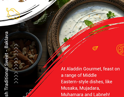 At Aladdin, feast on a range of Middle Eastern dishes