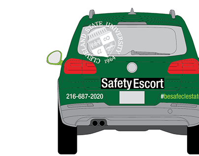 CSU Safety Escort Car Wrap