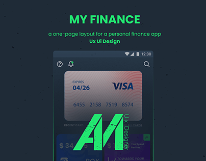 Personal Finance App UI UX Design With Brief Case Study