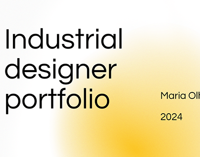 Industrial designer portfolio 2023