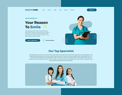 Doctors Health Care Landing Page