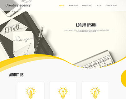 concept website design for creative agency