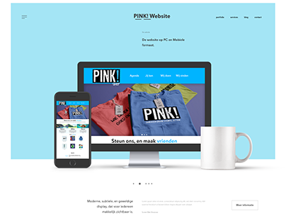 Website Mockup PINK!