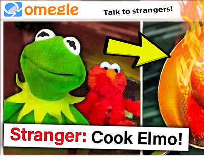 Kermit The Frog Cooks Elmo on Omegle! | Video Edit