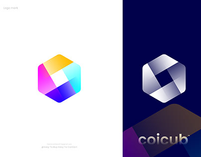 Logo Design | Logo | Hexagon | Blockchain | Overlap